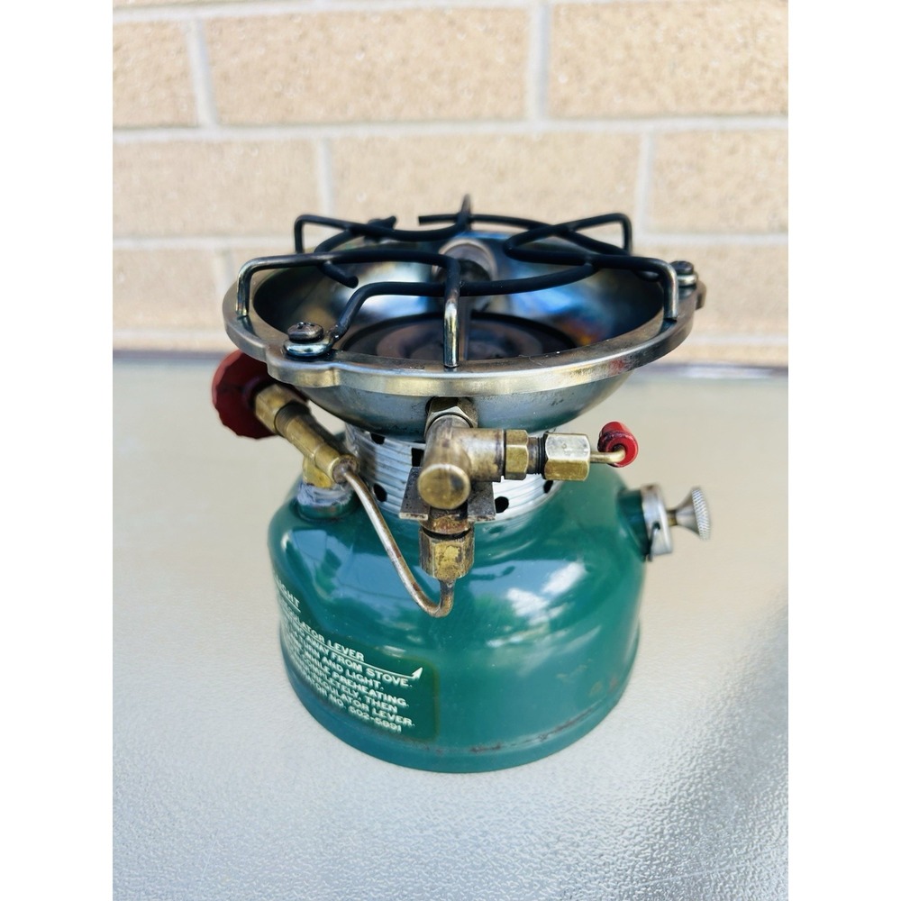 Coleman 502 Sportster 1-66 Stove Sunshine of the Night Green Gas Camping Stove - Picture 5 of 14